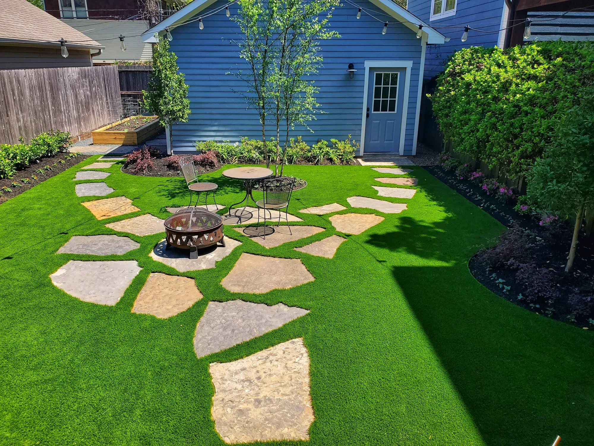 Landscape Design installed by TNT Turf in Greater Houston