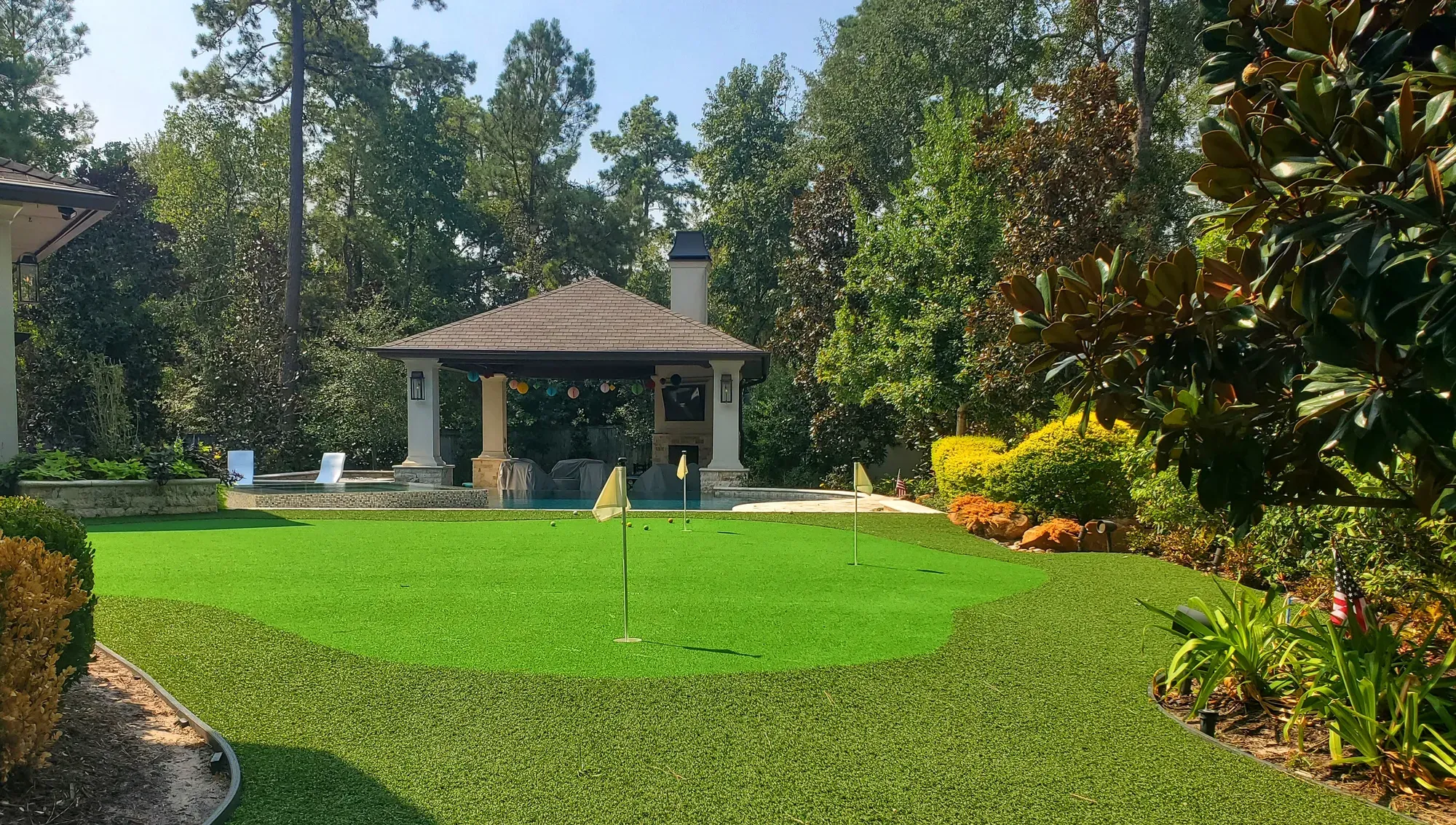 Custom Putting Greens installed by TNT Turf in Greater Houston
